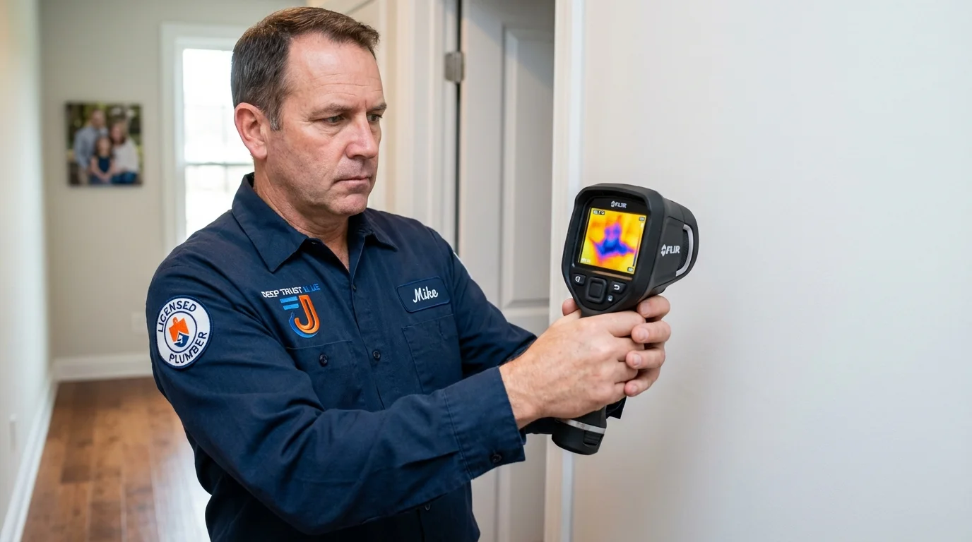 Thermal imaging leak detection by Johns Plumbing LLC in Eastport